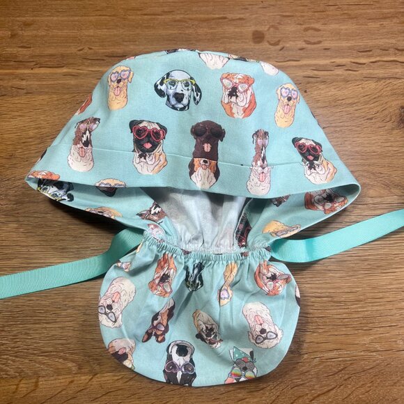 NWOT Ponytail scrub cap, scrub hat, surgical cap, ponytail scrub hat - Picture 3 of 4